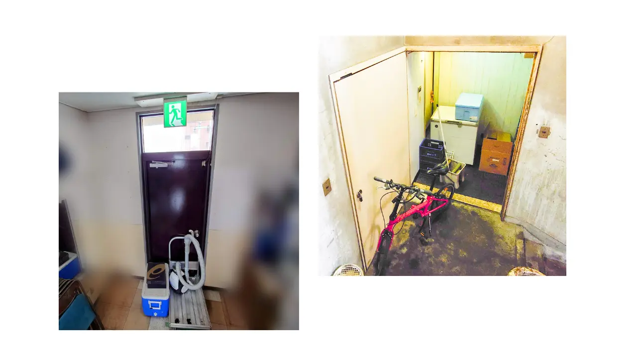 廊下や階段などの避難経路に物が置かれている場合、当社ではまず、防火管理上の安全確保のため私物を置かないよう促す警告文を掲示し、可能な限り影響の少ない場所へ移動させる対応を行っています。